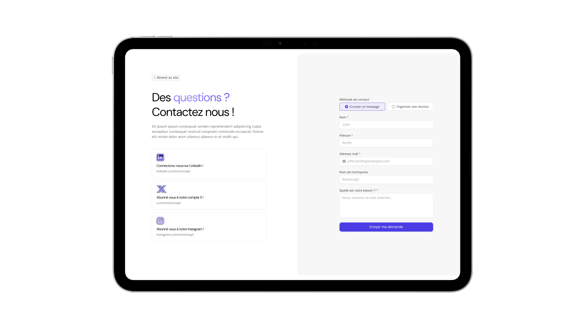 Image du projet Novincept
